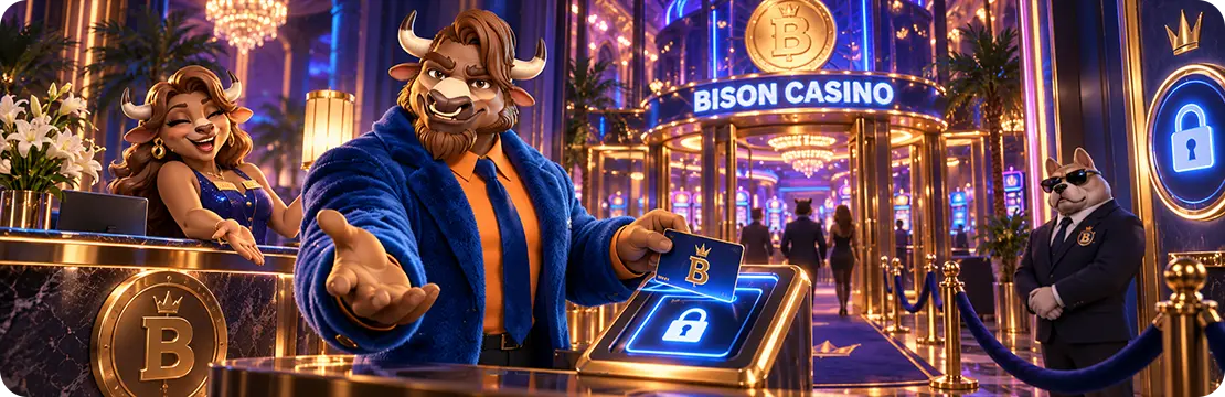 Bison Casino registration and login